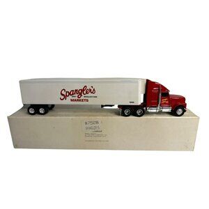 VTG 1990 “Spangler’s Markets” Diecast Semi-Truck & Trailer – 12", In Box Display